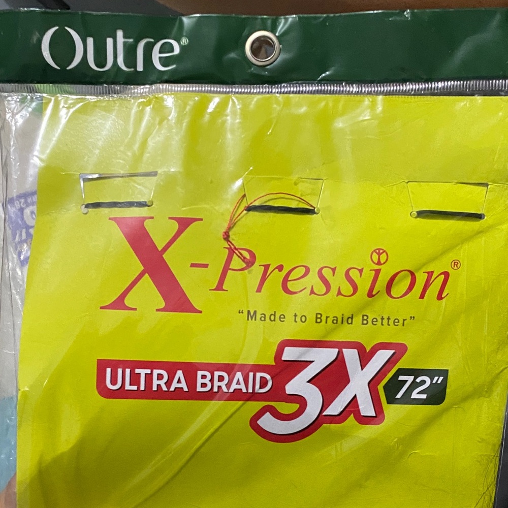 X-Pression Ultra Braid 3X 72" Hair Extension - Black